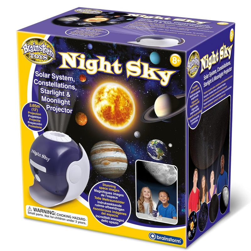 Brainstorm Toys Night Sky Solar System and Moonlight Projector STEM Toy for 8yrs+