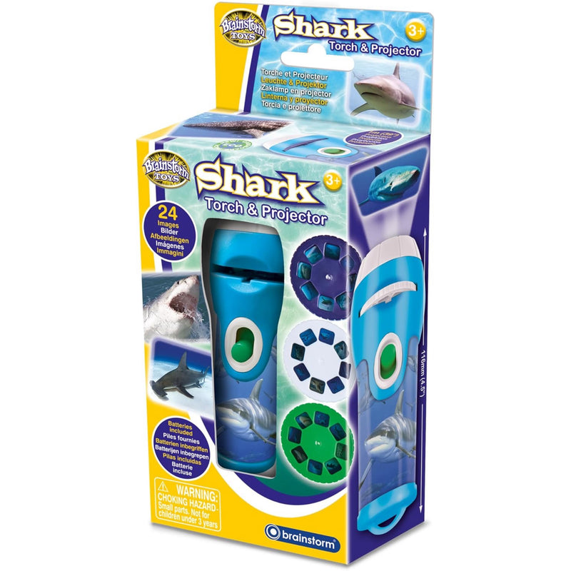Brainstorm Toys Shark Torch and Projector Outdoor Travel Toys Animal Toy Early Science STEM Toys 3yrs+