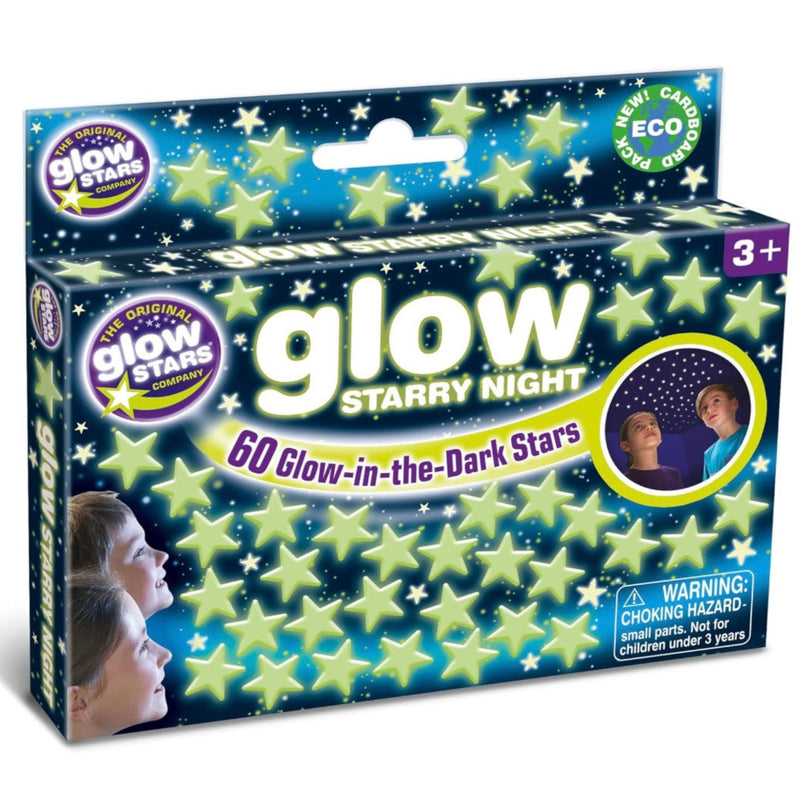 Starry Night 60 Glow In The Dark Stars By Brainstorm Room Decor 3yrs+