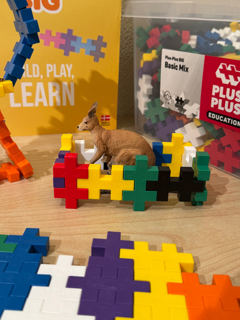 Plus Plus Rainbow BIG Mix Building Blocks 600pcs Classroom Set Educational Creativity Toy School Range 3yrs+