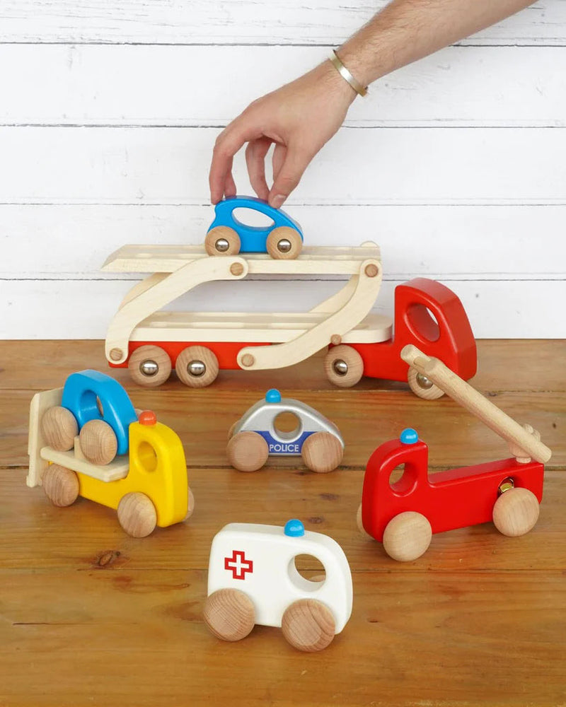 Auto Transporter Eco Toddler Wooden Toy Car by Bajo 18m+