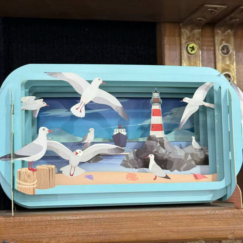 The Sea 3D Pop Up Greeting Card by Alljoy Design Birthday card