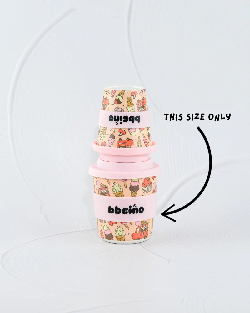 BBcino Scoops in Pink 240ml Babycino