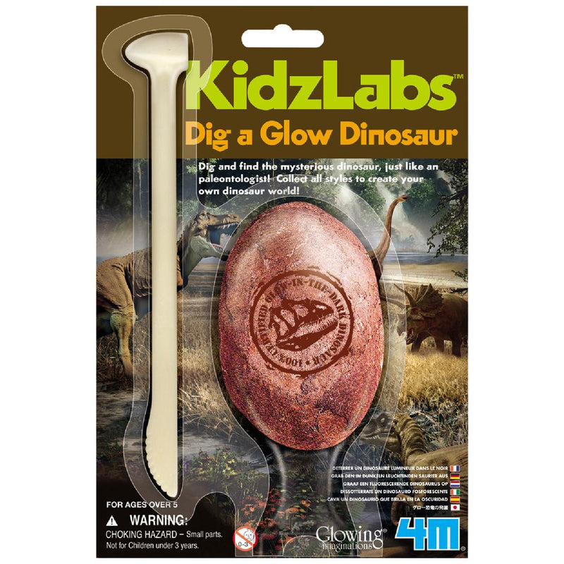 KidzLabs Dig a Glow Dinosaur Set Early Science STEM Toys Dinosaur Toys Dinosaur and Dragon Theme 5yrs+