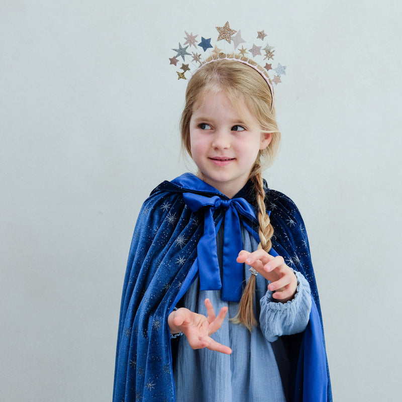 Ice Queen Velvet Cape BLUE Cape by Mimi & Lula Costumes Fairy Unicorn and Castle Theme 3yrs+