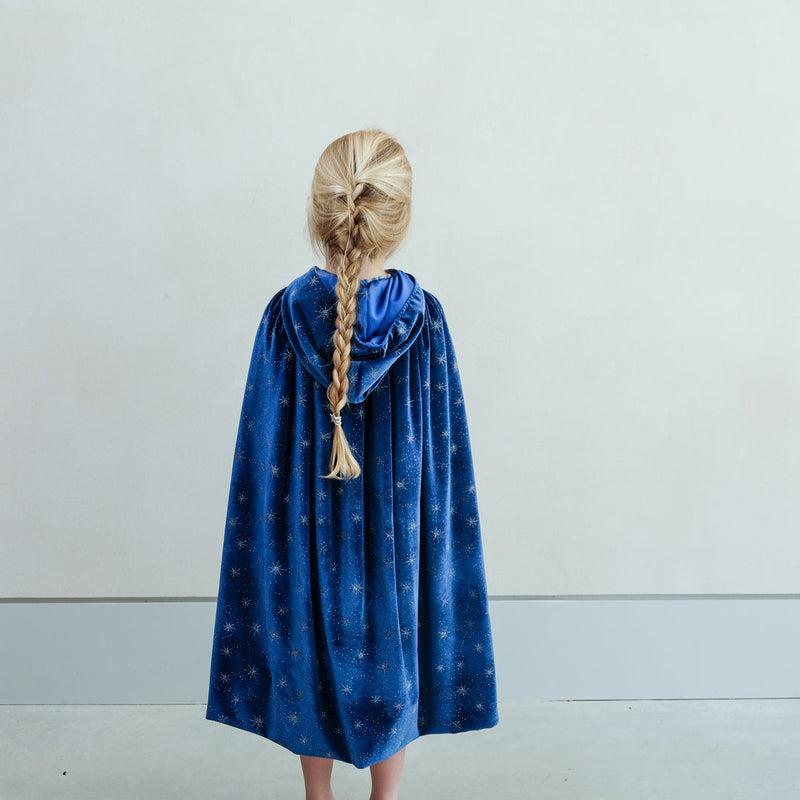 Ice Queen Velvet Cape BLUE Cape by Mimi & Lula Costumes Fairy Unicorn and Castle Theme 3yrs+