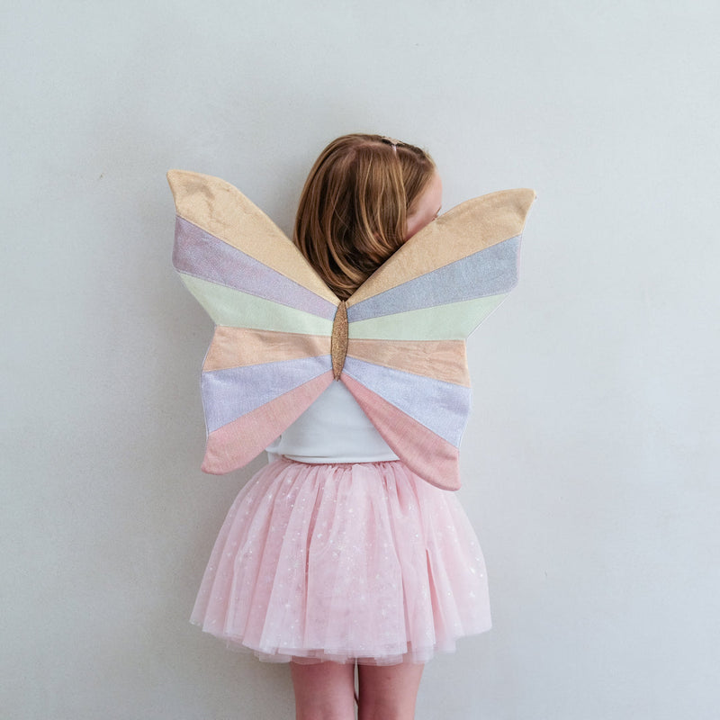 Girls Pink Sparkly Intergalactic Wings by Mimi & Lula Costumes Fairy Unicorn and Castle Theme 3yrs+