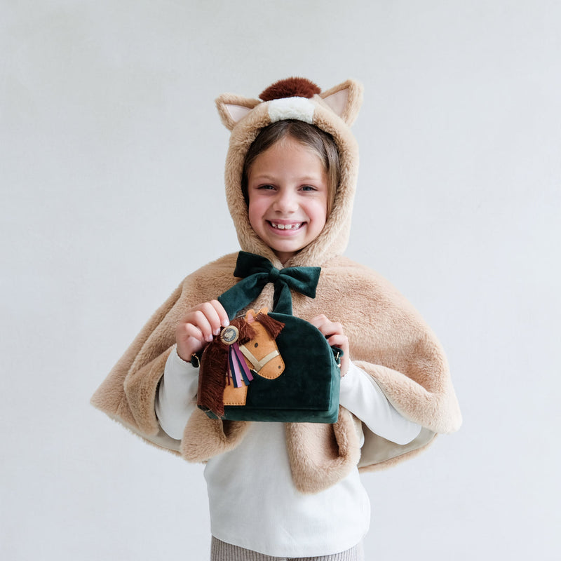 Pony Pal Velvet Bag Green by Mimi & Lula Gifting Idea for 3yrs+