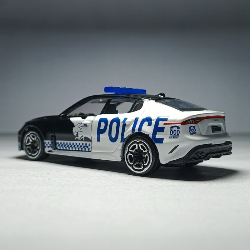 Majorette Kia Stinger Police Performance Car With Open Door Metal Travel Toys Car 3yrs+