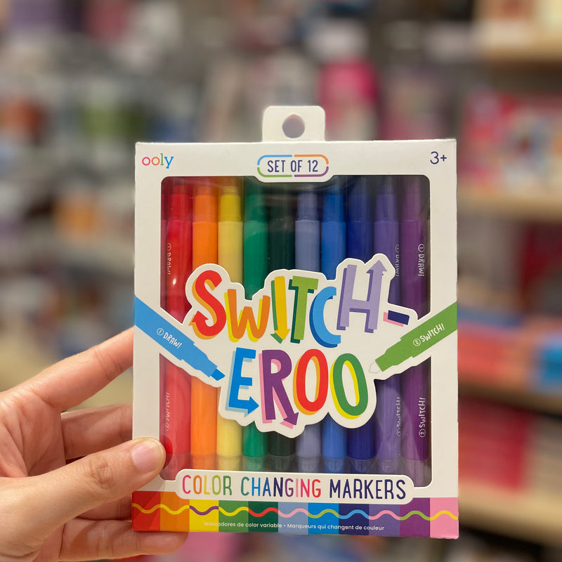 Ooly 12 Switcheroo Colour Changing Markers Double Ended Stationary Art and craft for kids 3yrs+