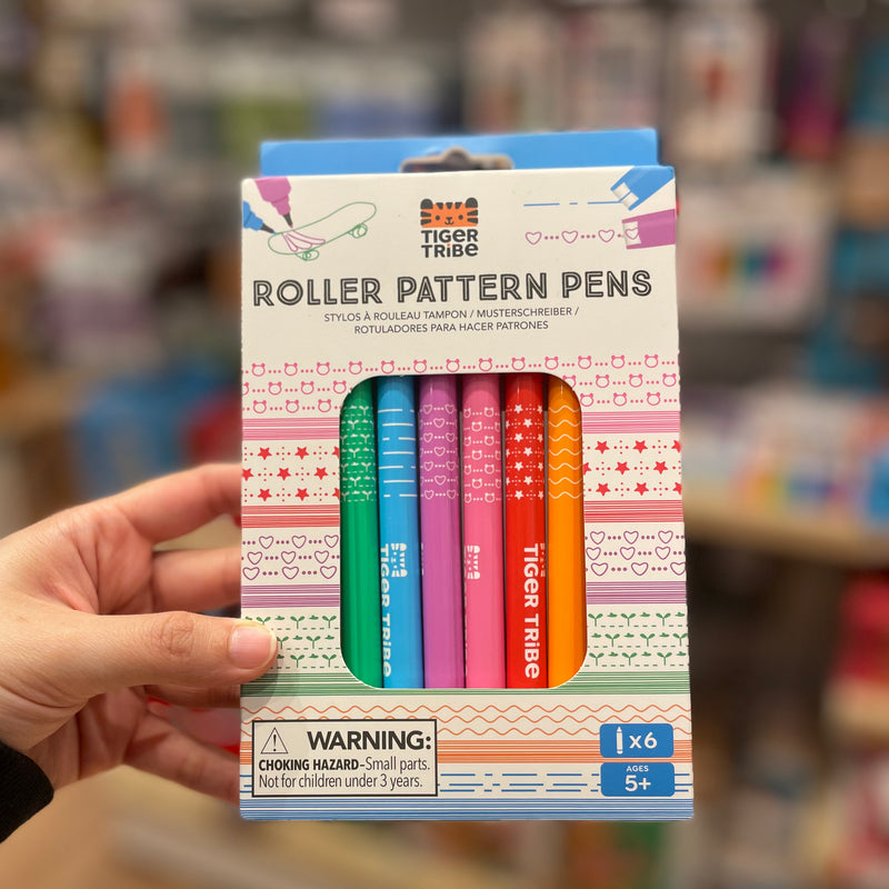 Tiger Tribe Roller Pattern Pens Stationary Art and craft for kids Best Seller 5yrs+