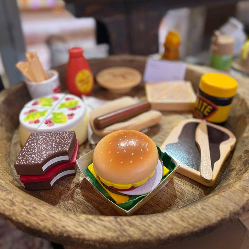 Make Me Iconic Wooden Toy Food Australian Food Set Play Kitchen Role Play Pretend and Imaginative Play 3yrs+