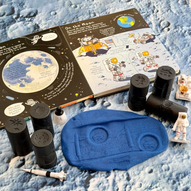 Yellow Door Let’s Roll Space Rolling Pin Art and Craft for Kids Playdough Sand Toys Sensory Toys 2yrs+