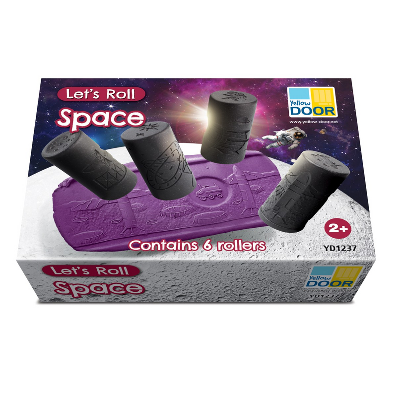 Yellow Door Let’s Roll Space Rolling Pin Art and Craft for Kids Playdough Sand Toys Sensory Toys 2yrs+