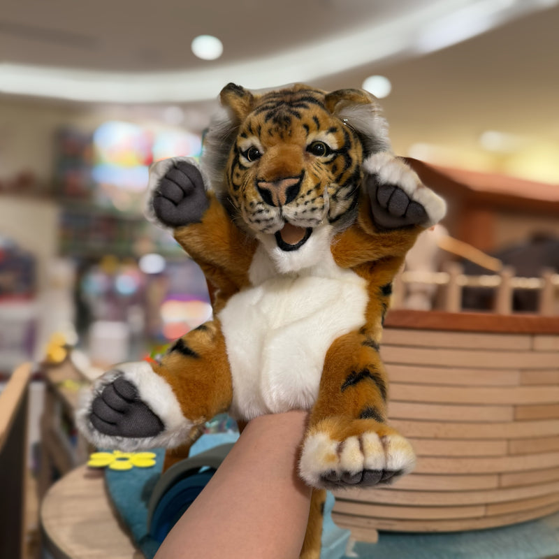 Tiger Cub Hand Puppet 37cm by Hansa Pretend and Imaginative Play Toy 3yrs+