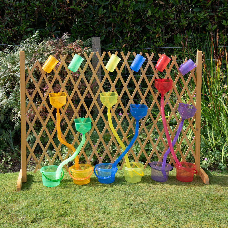 Translucent Water Play Set 24pcs Rainbow colour by Tickit Sensory Outdoor Play Tools STEM Water Play School Range 3yrs+