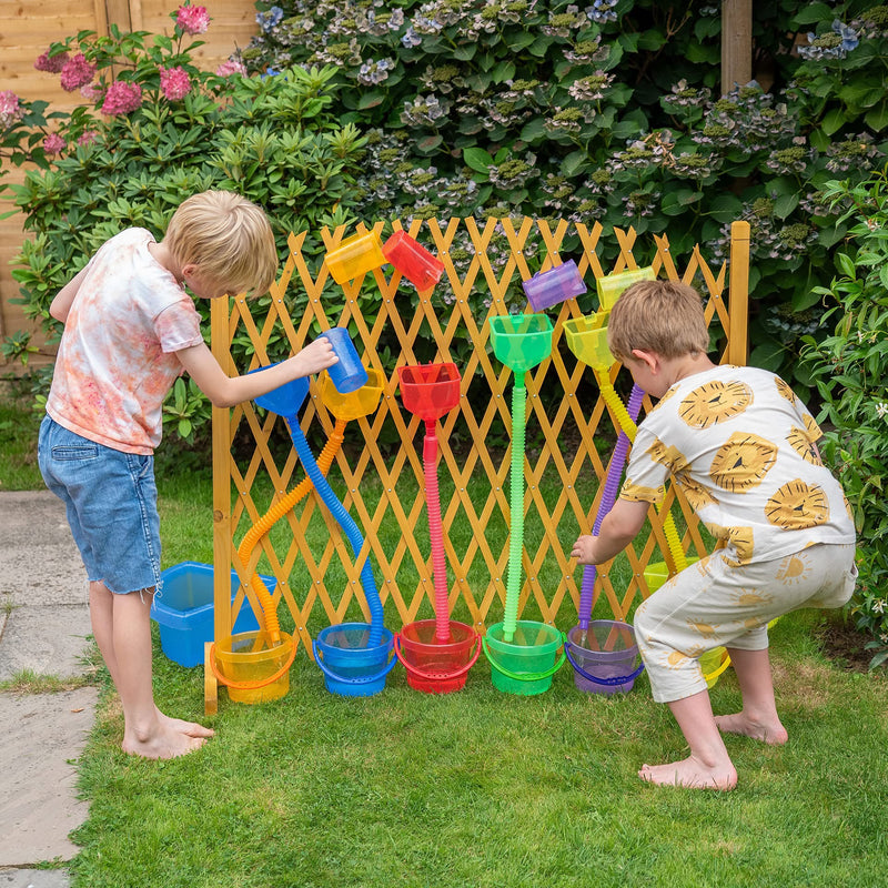 Translucent Water Play Set 24pcs Rainbow colour by Tickit Sensory Outdoor Play Tools STEM Water Play School Range 3yrs+
