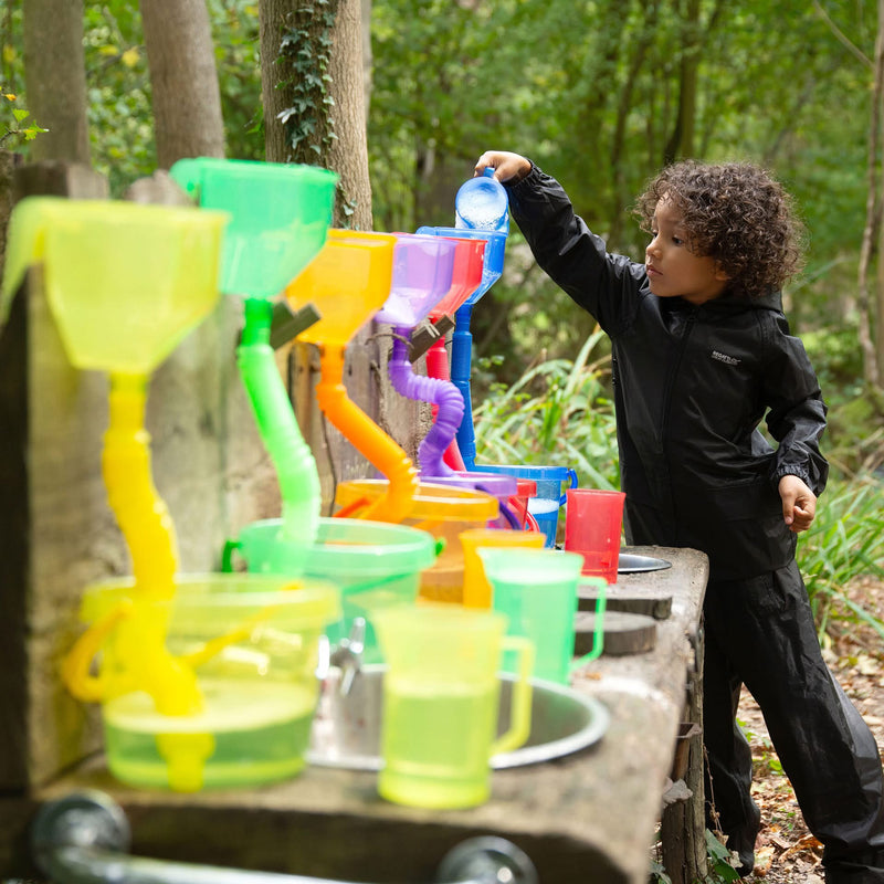 Translucent Water Play Set 24pcs Rainbow colour by Tickit Sensory Outdoor Play Tools STEM Water Play School Range 3yrs+
