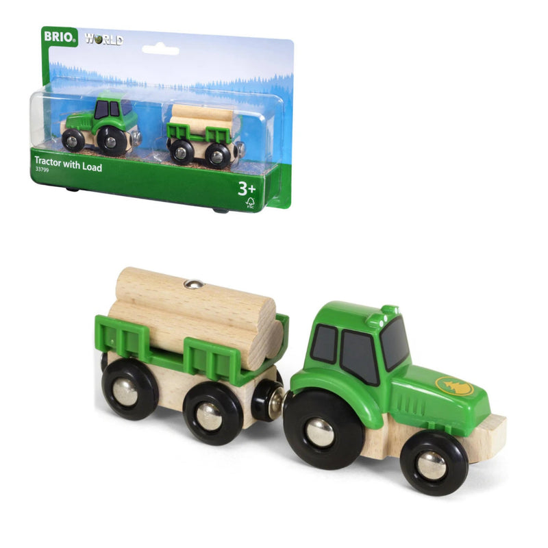 BRIO Farm Tractor with Load 4pcs Best Seller Farm Animal Toys Best Seller 3yrs+