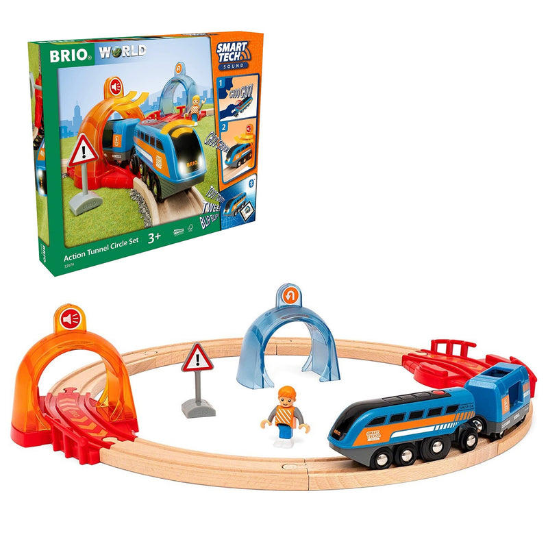 BRIO Smart Tech Action Tunnel Circle Set Battery Operated Best Seller 3yrs+