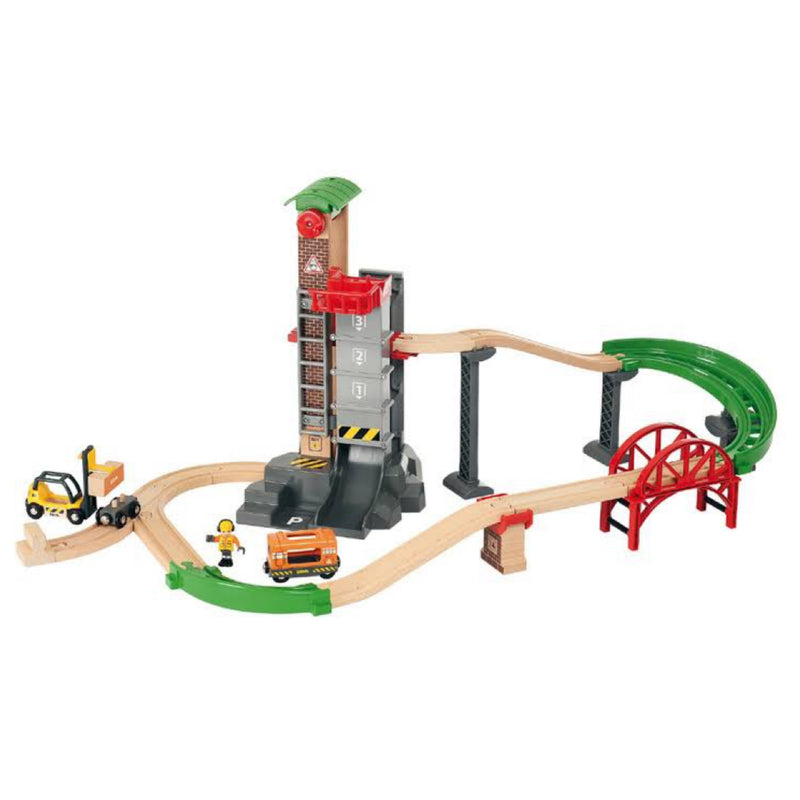BRIO Lift and Load Warehouse Set 32pcs Large Set Best Seller 3yrs+ (Bulky Shipping)