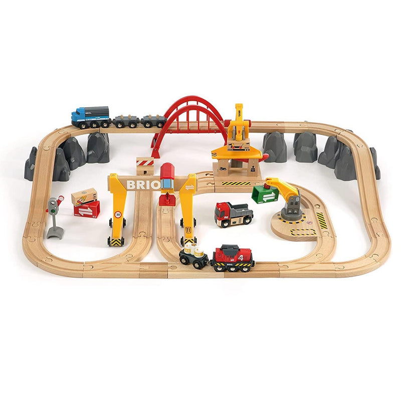 BRIO Cargo Railway Deluxe Set 54 pcs Battery Operated Large Set 3yrs+