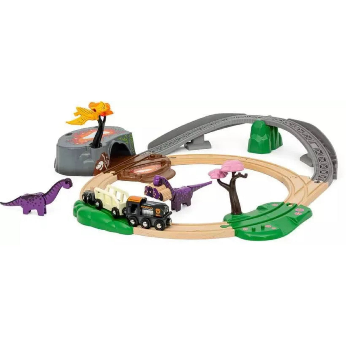 BRIO World - 36092 Dinosaurier-Vulkan mit Ausbruchsfunktion | Zugset für Kinder ab 3 Jahren online bestellen | MÜLLER