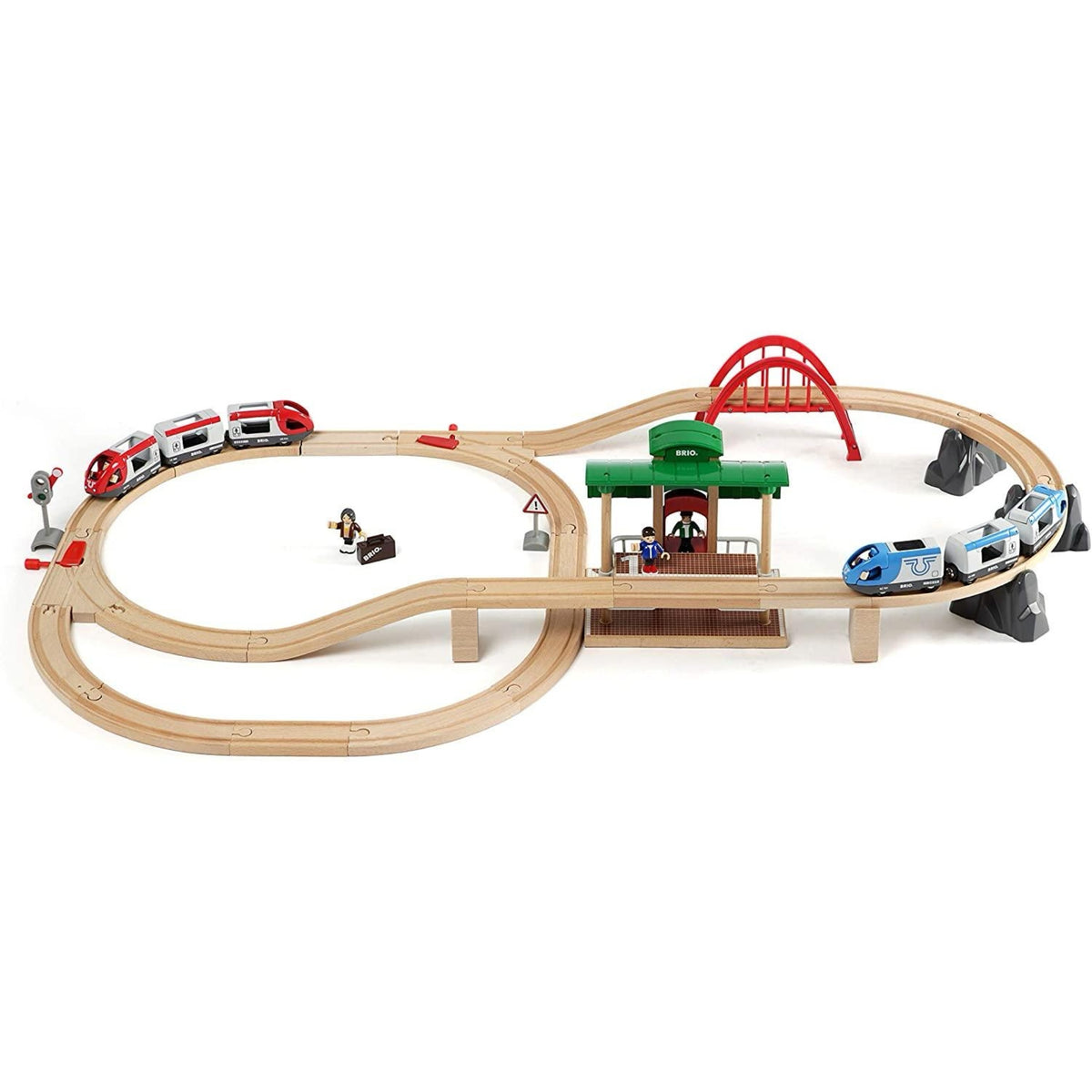 BRIO Travel Switching Battery Operated Set 42pcs Large Set 3yrs+
