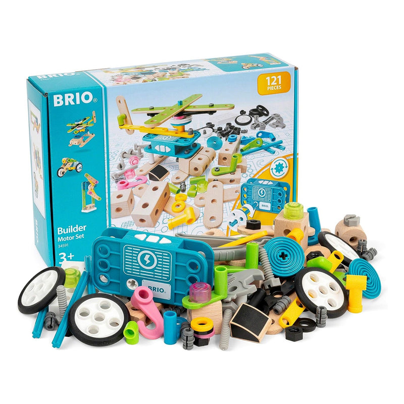 BRIO Builder Motor Set 121 Pieces Building Kit Large Set Best Seller 3yrs+