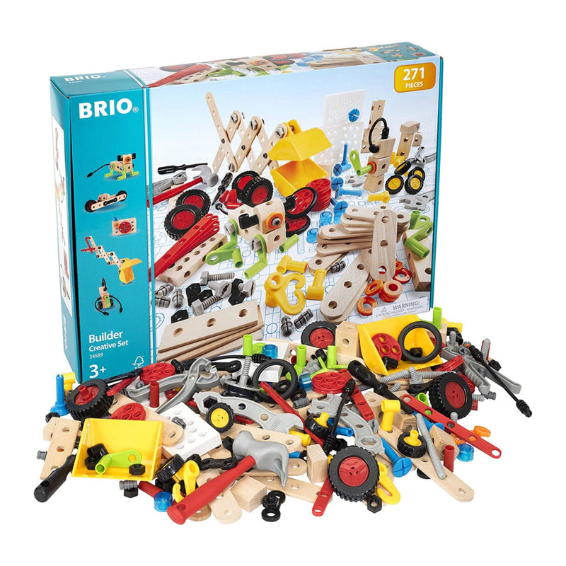 BRIO Builder Creative Set 271 Pieces Building Kit Large Set Motor Skills Developmental Toys for Kids Best Seller 3yrs+