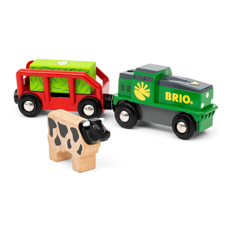 BRIO Farm Battery Train 4pc 3yrs+