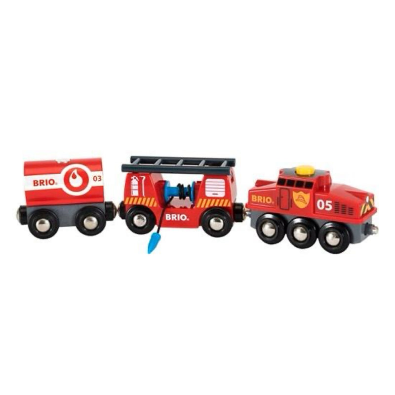 BRIO Rescue Firefighting Train 4 Pcs Toy Train 3yrs+