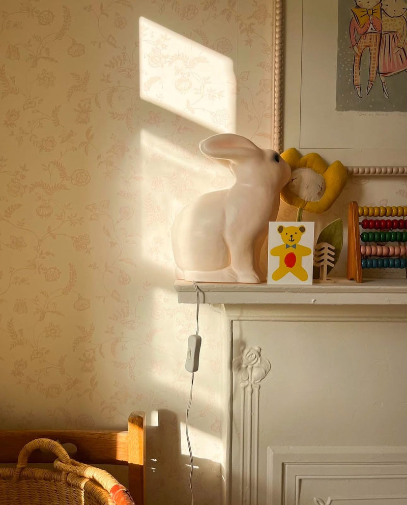 Heico Kids Night Light Rabbit Lamp with white CORD Best Seller