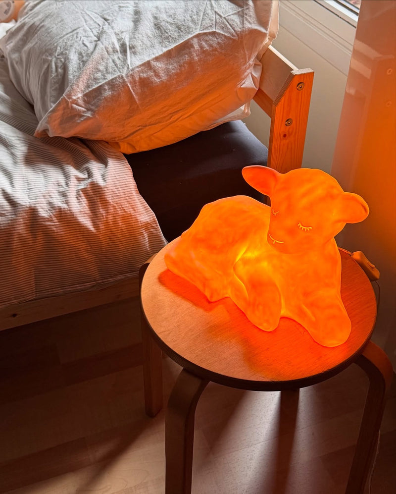 Heico Kids Night Light Lamb Mary Lamp with white CORD Room Decor