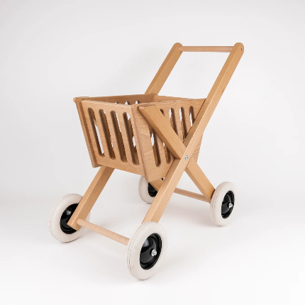 Egmont Wooden Shopping Trolley Play Shop 3yrs+ (Furniture Shipping)