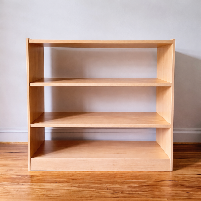 Montessori Beechwood 4 Tier Open Shelf Toddler/ Kids Toy Book Shelf 34.5(D) x 100 (L) X 100 (H)cm Kids Furniture (Furniture Shipping)