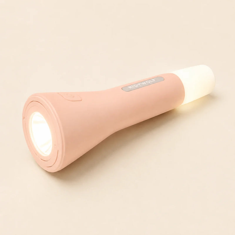 Kids Torch Multifunctional Rechargeable KidyFlashlight Natural Pink by Kidywolf Torch Outdoor Toys 4yrs+