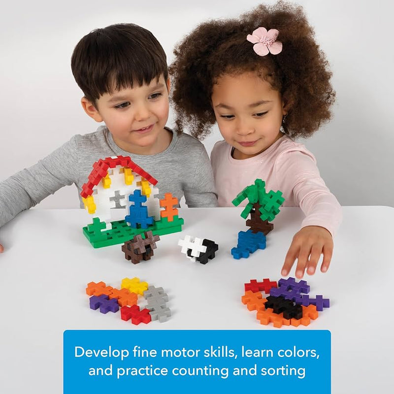Plus Plus Rainbow BIG Mix Building Blocks 600pcs Classroom Set Educational Creativity Toy for 3yrs+
