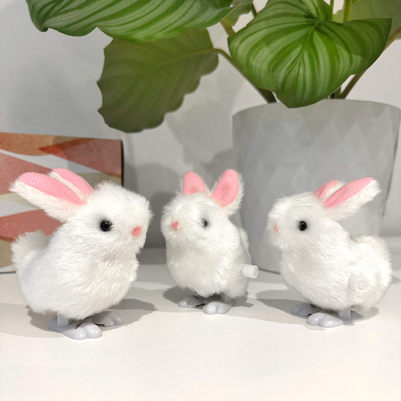 House of Marbles Hoppity Bunnies 1pc Interactive Wind-Up Hopping Bunny Children’s Easter Gift 3yrs+