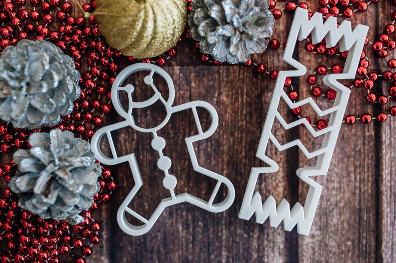 Gingerbread Man Christmas Bio Cutter by Beadiebug Playdough Sand Toys Art and Craft for Kids Christmas Range 3yrs+