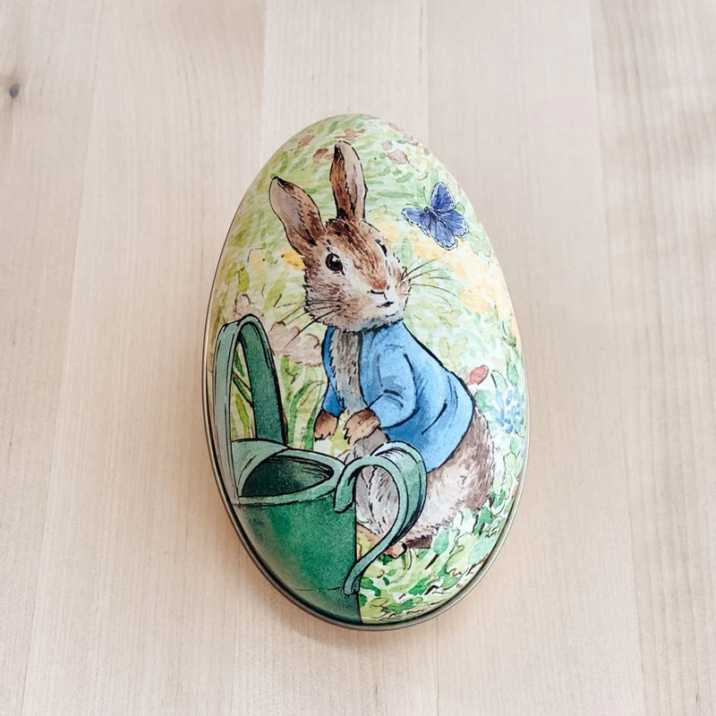 Peter Rabbit Easter Medium Egg Shape Tins 11cm x 6.5cm