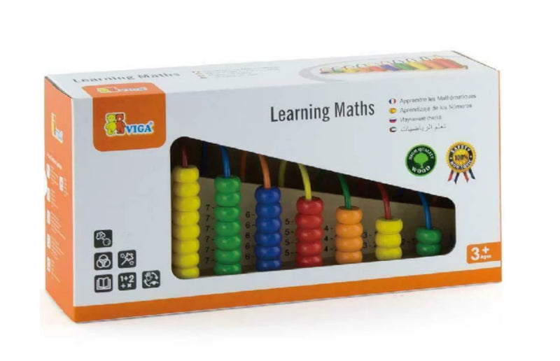 Viga Learning Maths Bead Frame Early Numeracy Math Games for Kids for 3yrs+