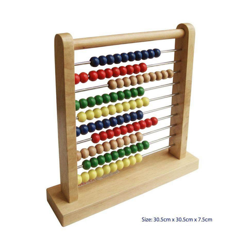 Fun Factory Abacus with Metal Bars Early Numeracy Math Games for Kids for 3yrs+