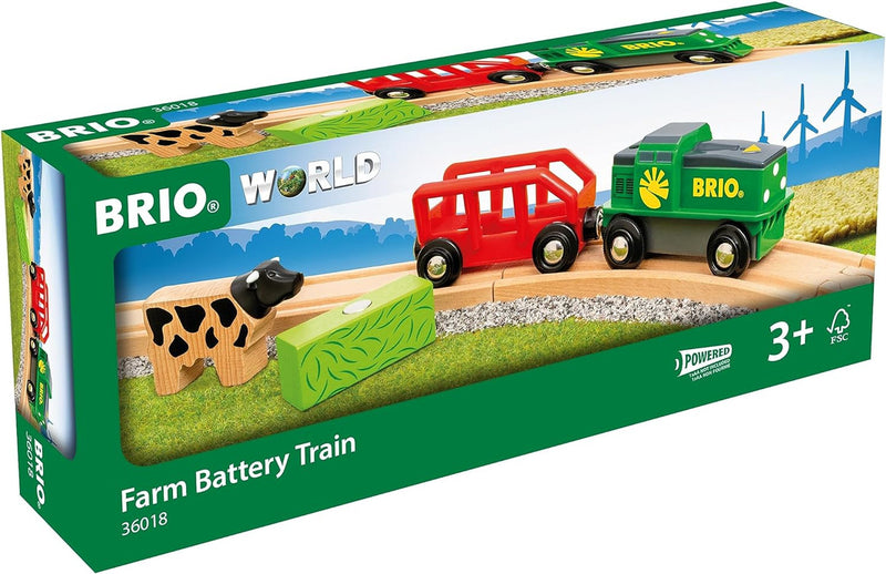 BRIO Farm Battery Train 4pc 3yrs+