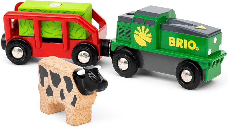 BRIO Farm Battery Train 4pc 3yrs+
