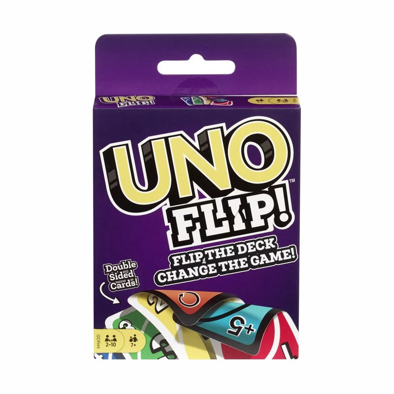 UNO Flip Card Games for kids Travel Toys for 7yrs+