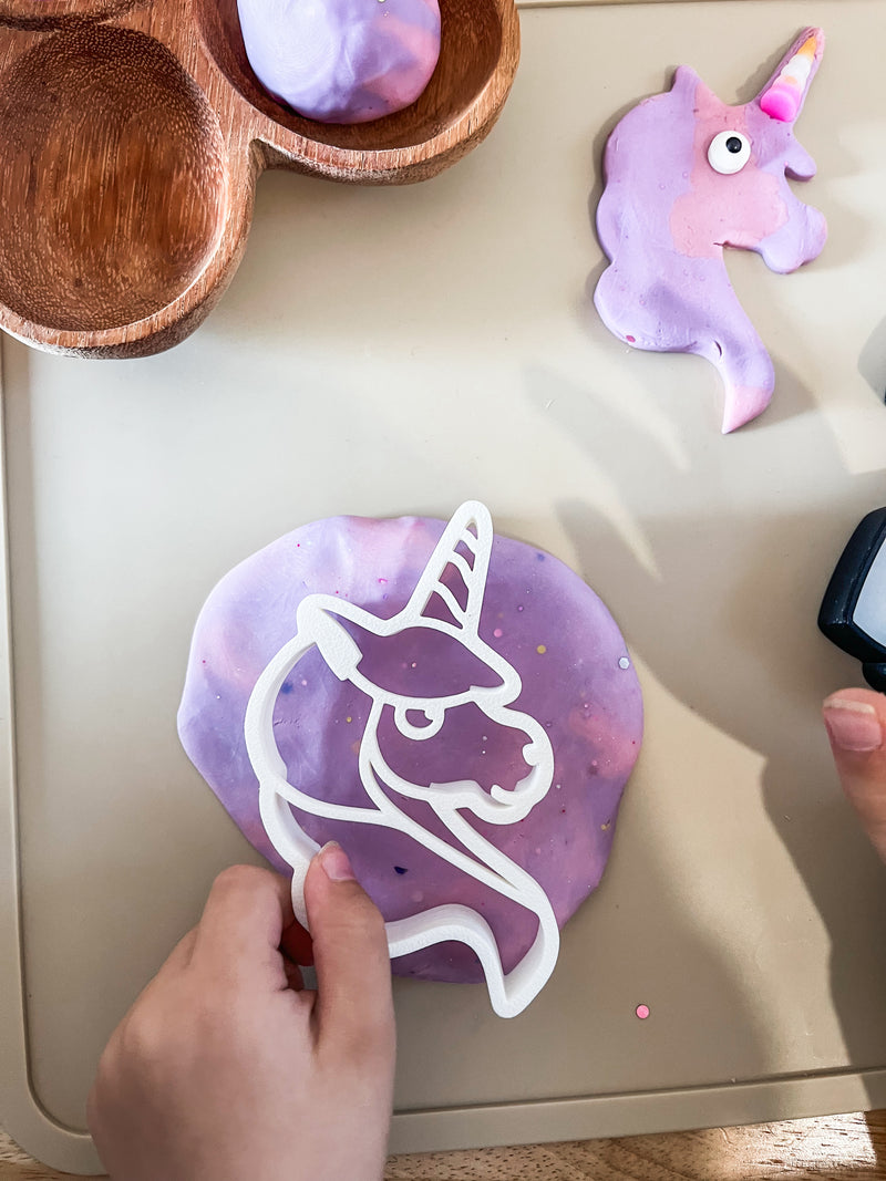 Unicorn Bio Cutter by Beadiebug Playdough Sand Toys Art and Craft for Kids Fairy Unicorn and Castle Theme 3yrs+
