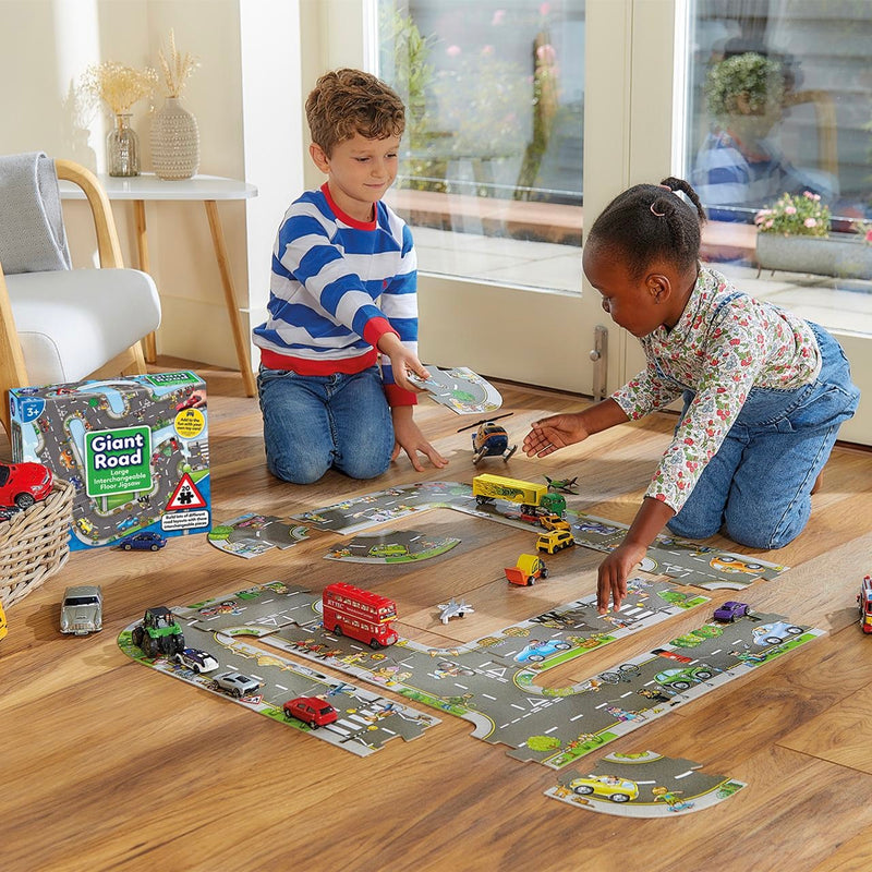 Orchard Toys Giant Road Floor Jigsaw Puzzle 20pcs Cognitive Development Toys for 3yrs+