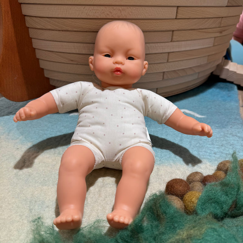 Miniland Soft Body Doll Asian Baby Toys 32cm Baby Gifts Idea 10m+