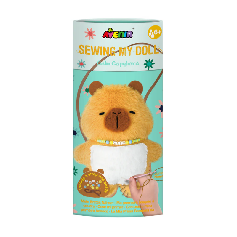 Avenir Calm Capybara Sewing Doll Kit Art and Craft for Kids 6yrs+